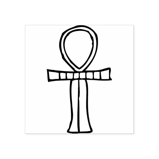 Egyptische ankh illustratie kunststempel rubberstempel (Afrduk)