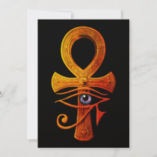 Egyptische Ankh Oog van Horus Oud Symbool Bescherm Kaart