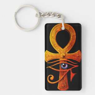 Egyptische Ankh Oog van Horus Oud Symbool Bescherm Sleutelhanger