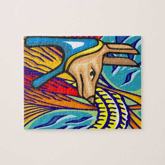 Egyptische Anubis Legpuzzel (Horizontaal)