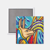 Egyptische Anubis Magnet (Voorkant / Achterkant)