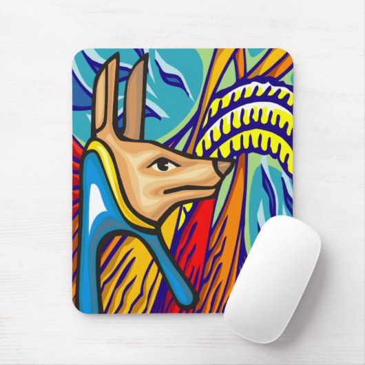 Egyptische Anubis Mousepad Muismat (Met muis)