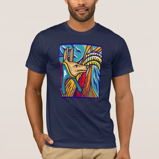 Egyptische Anubis T-Shirt (Voorkant)