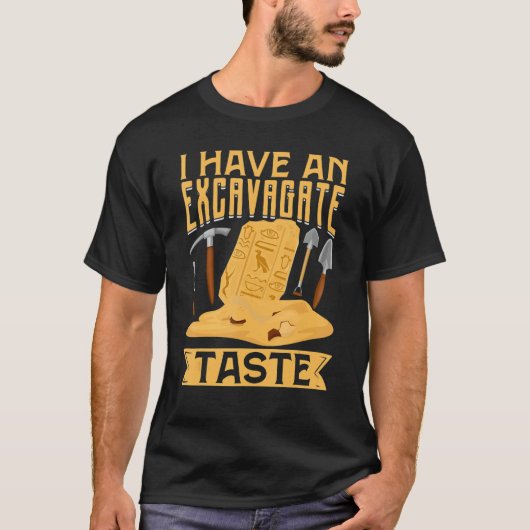 Egyptische archeoloog Pharaoh Hieroglyphi T-shirt (Voorkant)