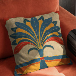 Egyptische Art Deco grens Kussen