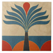 Egyptische Art Deco grens Tegeltje (Voorkant)
