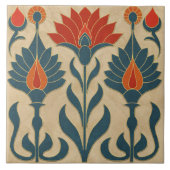 Egyptische Art Deco grens Tegeltje (Voorkant)