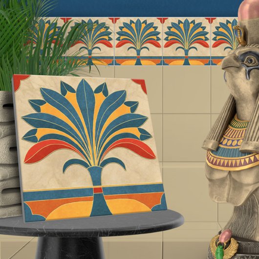 Egyptische Art Deco grens Tegeltje