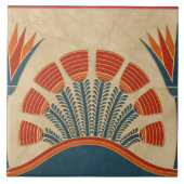 Egyptische Art Deco grens Tegeltje (Voorkant)