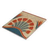 Egyptische Art Deco grens Tegeltje (Zijkant)