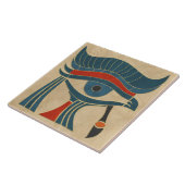 Egyptische Art Deco Oog van Horus Tegeltje (Zijkant)