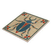 Egyptische Art Deco Scarab Kever Tegeltje (Zijkant)