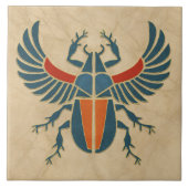Egyptische Art Deco Scarab Kever Tegeltje (Voorkant)