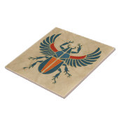 Egyptische Art Deco Scarab Kever Tegeltje (Zijkant)