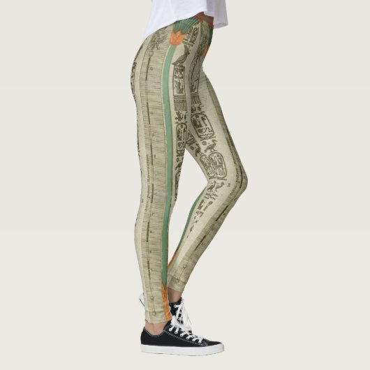 Egyptische Art Print Leggings (Rechts)
