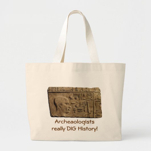 EGYPTISCHE artikelen voor reliëf Grote Tote Bag (Voorkant)