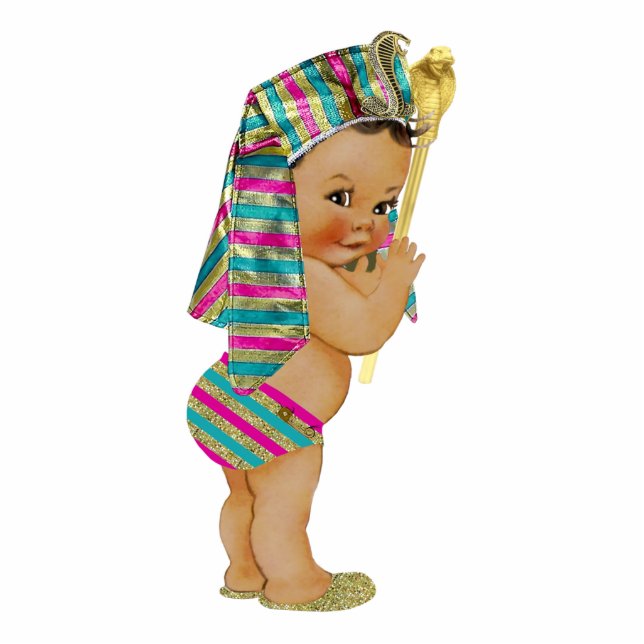Egyptische Baby Cutout Staand Fotobeeldje (Voorkant)