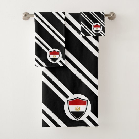 Egyptische badhanddoekset met schild bad handdoek (Insitu)