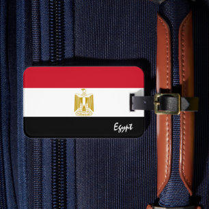 Egyptische Bagagelabels, patriottische vlag Bagagelabel