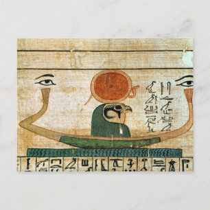 Egyptische begrafenis papyrus briefkaart