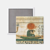 Egyptische begrafenis papyrus magneet (Voorkant / Achterkant)