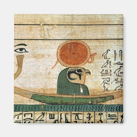 Egyptische begrafenis papyrus magneet (Voorkant)