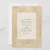 Egyptische bekende QR-code RSVP Weddenschap Kaart (Voorkant)