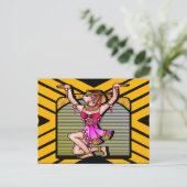 Egyptische Belly Dancer Briefkaart (Staand voorkant)