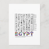 Egyptische beschaving briefkaart (Voorkant)
