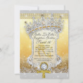 Egyptische Bling Sweet 16 Quince uitnodigingen (Voorkant)