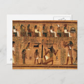 Egyptische boeken van de doden. briefkaart (Voorkant / Achterkant)