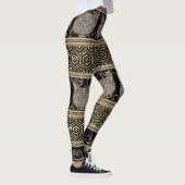 Egyptische Boheemse StammenKat & Gouden design Leggings (Rechts)