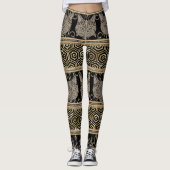 Egyptische Boheemse StammenKat & Gouden design Leggings (Voorkant)