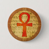 Egyptische Button - Ankh Cross (Voorkant)