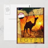 EGYPTISCHE CAMEL BRIEFKAART (Voorkant / Achterkant)