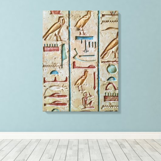 egyptische canvaskunst canvas afdruk (Insitu (Houten vloer))