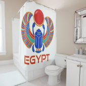Egyptische carab met het woord Egypte Douchegordijn (In situ)