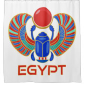 Egyptische carab met het woord Egypte Douchegordijn (Voorkant)