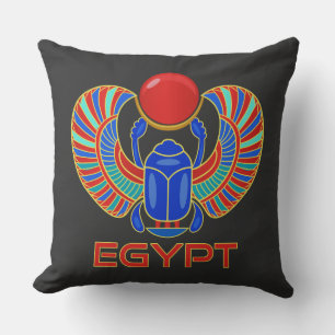 Egyptische carab met het woord Egypte Kussen