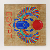 Egyptische carab met het woord Egypte Legpuzzel (Horizontaal)