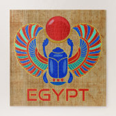 Egyptische carab met het woord Egypte Legpuzzel (Verticaal)