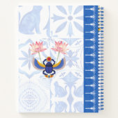 Egyptische Cat Basha met Pharonic Spiral Notitiebo Notitieboek (Achterkant)