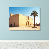 Egyptische Citadel met Palmen Canvas Afdruk (Insitu (Houten vloer))