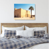 Egyptische Citadel met Palmen Canvas Afdruk (Insitu (Slaapkamer))