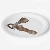 Egyptische Cobra (Naja haje) Papieren Bordje (Gekanteld)