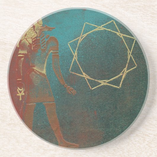 egyptische costers zandsteen onderzetter (Voorkant)