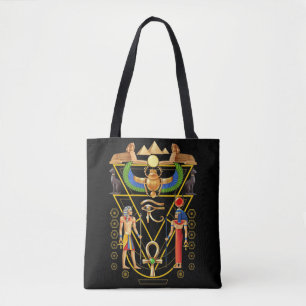 Egyptische Cultuur Scarab Artifact Ankh Horus Eye Tote Bag