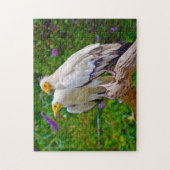 Egyptische cultuur - vogel van Prey. Legpuzzel (Verticaal)