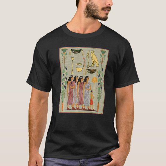 Egyptische Dames Koning Tut Koningin Cleopatra Nef T-shirt (Voorkant)