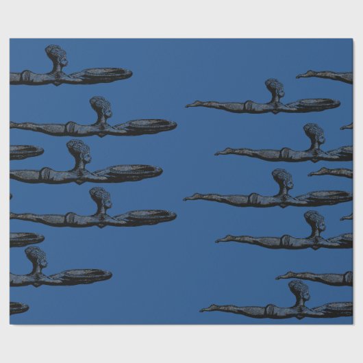 Egyptische damestapel cadeaupapier (Zoom)